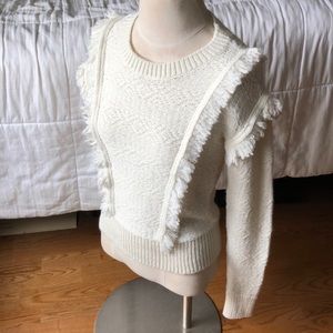 ♦️SOLD Gap Women’s Fringe Jacquard Sweater